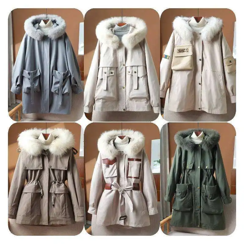 Customized windproof standing collar winter women's 800 filled goose down jacket down jacket down jacket