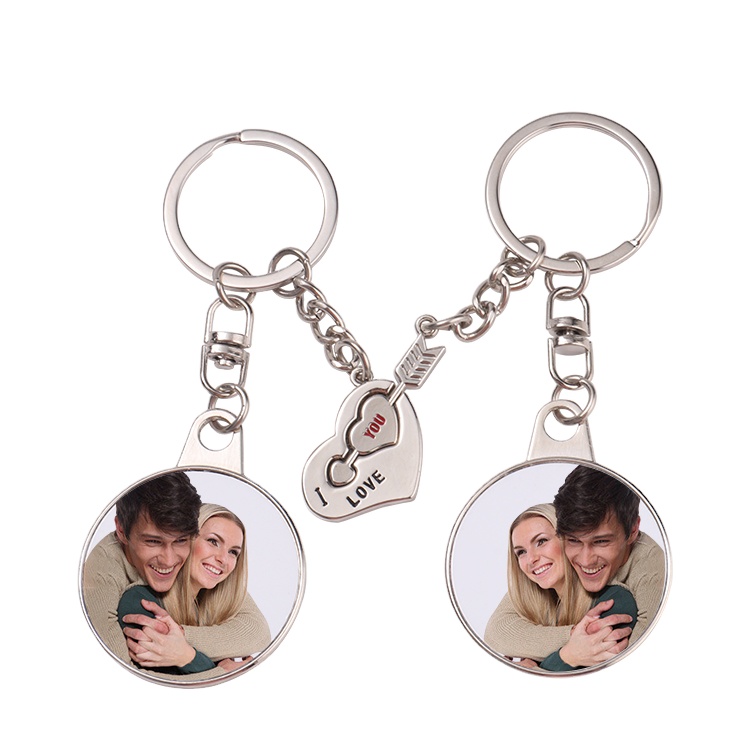 Buy Personalized Stainless Steel Keychain: I Love You To The Moon And Back, Celestial Valentine's Gift Online In India - Foto 12