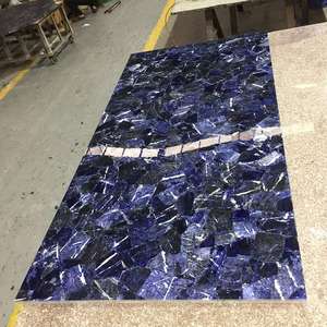 Losas Grandes y Encimeras de Piedra Natural Sodalita Azul Jaspe Pulida de Lujo GOLDTOP, Semipreciosas, para Proyectos de Hoteles y Villas - Product Image 3