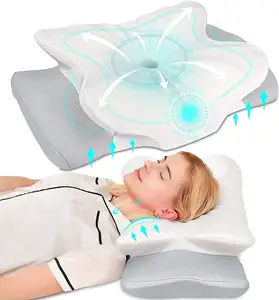 Cervical Pillow For Neck Pain Relief Memory Foam Pillows With Cradles Design Bed Pillows For Sleeping