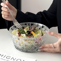 Bol en pierre précieuse naturelle de luxe, vaisselle écologique, bols et plats de service pour salade de fruits