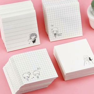 Bloc de Notas Autoadhesivo con Diseño de Dibujos Animados, Cuadriculado/Horizontal/En Blanco, para Oficina, Estudio y Temporada Escolar - Product Image 1