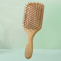 Brosse à cheveux en bois à prix direct usine pour démêler, lisser et sécher les cheveux, avec fonction de massage du cuir chevelu