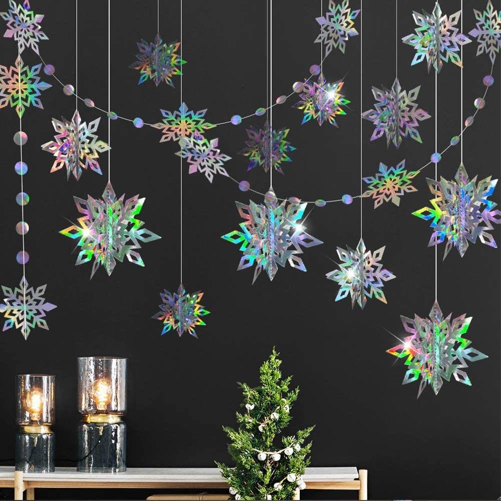 6-piece set of snowflake flowers