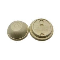 Nouvelles tasses à café jetables en bagasse de canne à sucre 2026 avec couvercles – Écologiques Blanc/Naturel
