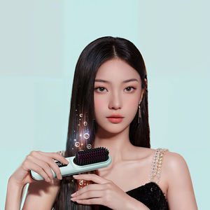 แปรงหนีบผมไอออนแบบพกพาแปรงหนีบผมตรงเซรามิคขนาดเล็กไร้สาย - Product Image 2