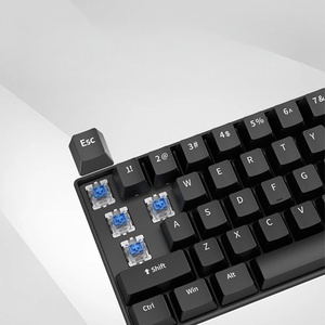 Teclado Mecánico de Tamaño Completo, 61 Teclas, Interruptores Azules, Marrones, Rojos y Negros, Iluminación RGB Mixta, Cableado, para Juegos de Laptop, Diseño Simple - Product Image 3