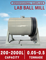 Broyeur à billes de laboratoire 1,5 kW avec moteur AC, capacité 200 L, dimensions 1190x1050x930 mm, pour le broyage de poudre d'or
