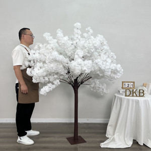 DKB ต้นซากุระปลอม1-4เมตรต้นไหมสีขาวผลิตจากโรงงาน - Product Image 5