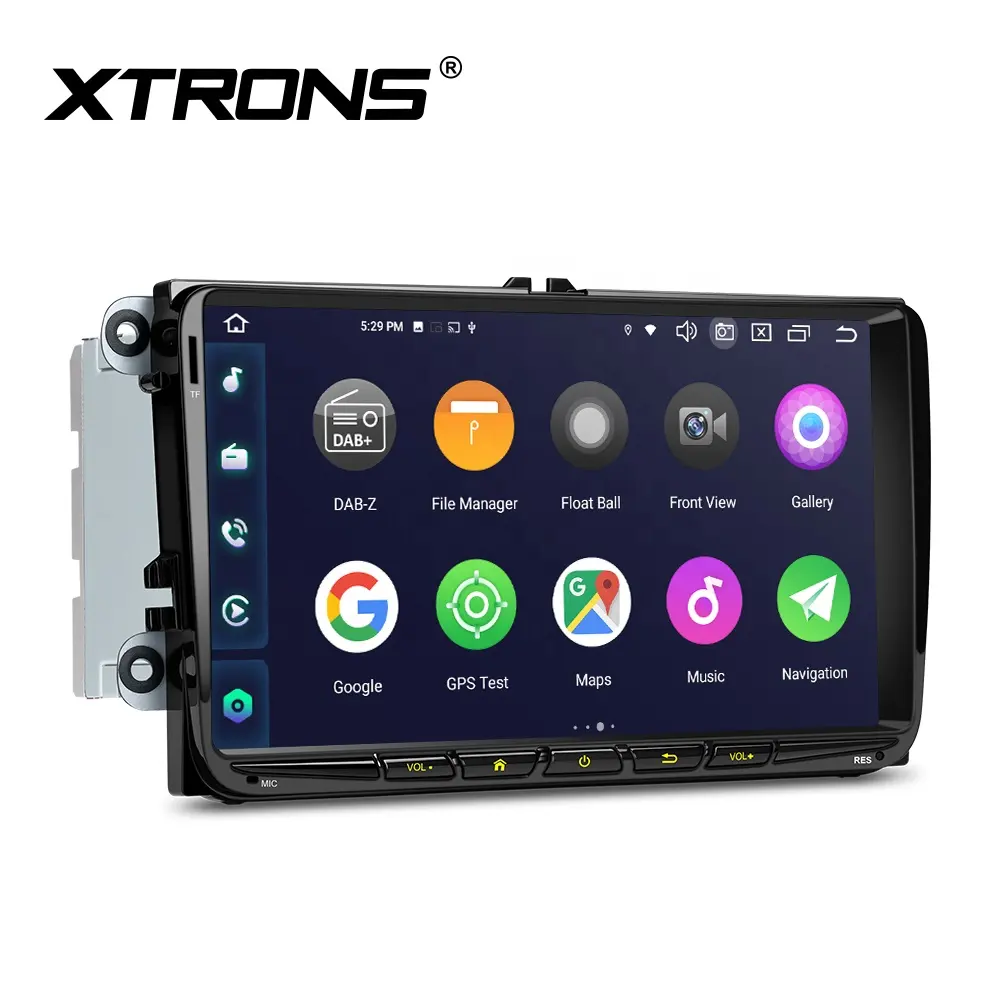XTRONS GPS Navigation For VW Passat B6 B7 Golf Polo Jetta Android 12 8Core 8+128GB 9" QLED DSP CarPlay 4G LTE Android Car Radio