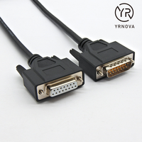 Benutzer definierte DB15-Stecker 15-poliges VGA RS232-geteiltes Stromkabel 13-poliges PVC-isoliertes Flach kupferkabel für die Computer elektronik