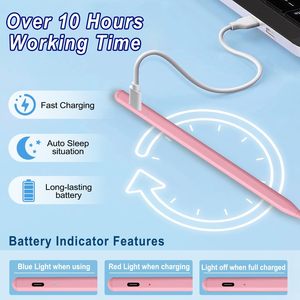 قلم قلم نشط كبير لباد سريع الشحن البلاستيك ممتاز للكتابة استخدام المحمول لقلم التفاح النخيل إمالة الرفض - Product Image 4