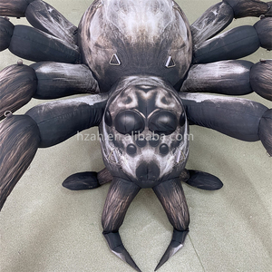 <span class=keywords><strong>Décoration</strong></span> d'<span class=keywords><strong>Halloween</strong></span> gonflable <span class=keywords><strong>géante</strong></span>, araignée gonflable noire, animal pour décorations de toit - Product Image 6