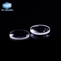 Lentille biconvexe sphérique en verre optique K9, diamètre 40 mm 50 mm, quartz fondu