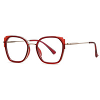 Lunettes de lecture à monture carrée bloquant la lumière bleue pour adultes - Monture intégrale en alliage TR90