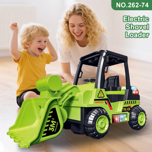 Pelleteuse en plastique <span class=keywords><strong>1</strong></span>:200 personnalisée Chariot élévateur Ingénierie électrique pour enfants Conception Véhicule jouet Effets lumineux Caractéristiques de friction - Product Image 3