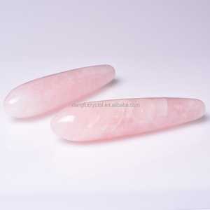Baguette <span class=keywords><strong>de</strong></span> massage en <span class=keywords><strong>cristal</strong></span>, gode en quartz rose sculpté à la main, pierre naturelle, pour la guérison, vente en gros, - Product Image 5