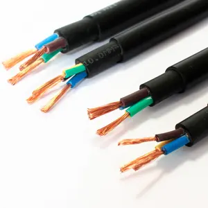 customization submersible cable 1.5mm 3 core electric flat round submersible pump flat round marine pumps cable