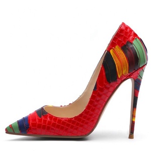 Big Size 45 Women Pointy Toe High Heels Dress <b>Shoes</b> Colorful Art Graffiti Dress Stiletto Basic Party Lady Pumps <b>Shoes</b> - Product Image 3