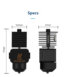 Kit Hotend Universel pour Imprimante 3D Bambu Lab A1/A1 mini, Buse en Acier Trempé Amovible, Haute Vitesse - Product Image 3