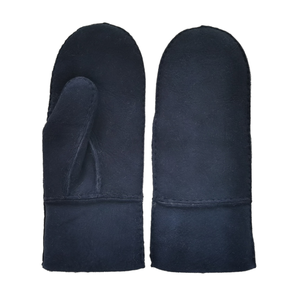 Mitaines en peau de mouton cousues à la main pour hommes, doublure en fourrure, double face, pour l'<span class=keywords><strong>hiver</strong></span> et l'extérieur - Product Image 4