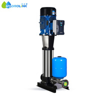 Pompe à eau verticale à moteur de haute qualité, multi-étages, en acier inoxydable, à conversion de fréquence, équipement d'alimentation en eau à pression constante