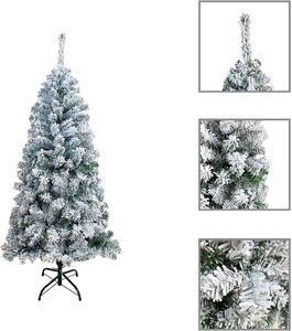 Árbol de Navidad de pino de nieve artificial con soporte de Metal puntas de rama exuberante vacaciones decorar Outroad nieve flocado árbol de Navidad - Product Image 5