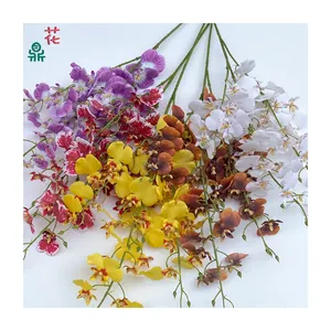 Танцующая Орхидея, украшение свадебного пейзажа, Шелковый цветок, свадебный зал, дорожная АРКА, Цветочная композиция
