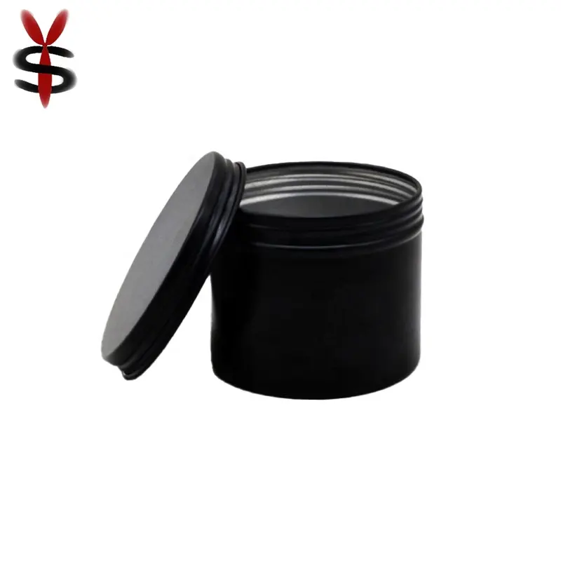 50*35mm 50g schwarze Creme Box kleiner Tee Ei Kuchen Aluminium Flasche Kerze Auto Wachs Schnalle Deckel leer runde Aluminium dose