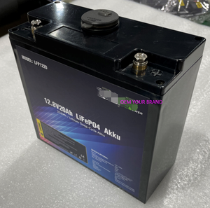 Batterie de stockage solaire à décharge profonde pour kayak de pêche marine 12V 20Ah 40Ah 50Ah 80Ah LFP1250 12V 20Ah - Product Image 5