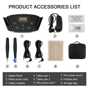 OemプロフェッショナルブラックパールフラックスタトゥーPmuコンプリートガンパーツデジタルフルキット眉毛ロータリーペンタトゥーマシンセット - Product Image 4