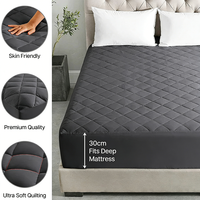 Protège-matelas matelassé imperméable de qualité supérieure, anti-acariens, anti-urine, antidérapant, housse de matelas complète