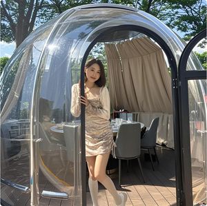 Modern Forest Dome Igloo Bubble House Logement complet pour les activités de plein air Finn Lough Igloo PC Material - Product Image 6