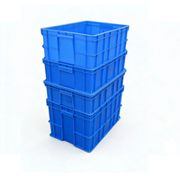 Caisses en plastique ondulé empilables et emboîtables de bonne qualité et caisse de déménagement en plastique à paroi pleine empilable et robuste