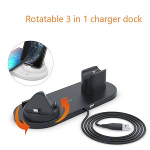 Soporte Multifuncional <span class=keywords><strong>6</strong></span> en 1 para Teléfono <span class=keywords><strong>Celular</strong></span> con Cargador Inalámbrico Rápido de 10w para iPhone, <span class=keywords><strong>iWatch</strong></span> y Airpods - Product Image 5