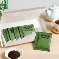 Ensemble de sachets filtres pour café et thé, imprimés sur mesure, écologiques, à trois soudures latérales, avec logo, pour emballage extérieur thermoscellable
