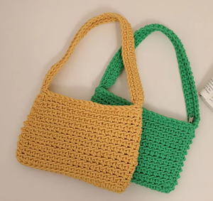 Новейшие летние дизайнерские брендовые сумки ручной работы вязаная плетеная Сумка через плечо дорожная пляжная сумка с вышивкой и надписью - Product Image 5