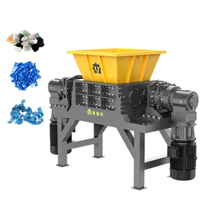 Customized Efficient Double Shaft Shredder Recycling For Car Tires/ Metal/plastic
