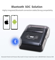 Printer Resi Mini Portabel H20H 58mm Thermal untuk Bluetooth, Printer Tagihan Genggam Nirkabel, Printer Saku Portabel Tersedia