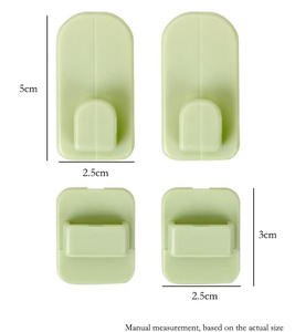 Venta al por mayor 2 piezas de control remoto de almacenamiento gancho para <span class=keywords><strong>llaves</strong></span> gancho de puerta de plástico - Product Image 2