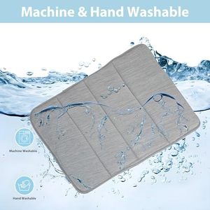 Haustier-Käfigeinlage aus Eisseide-Gewebe, Waschbare Sommermatte, Große Rutschfeste Kühlmatte für Hunde - Product Image 3