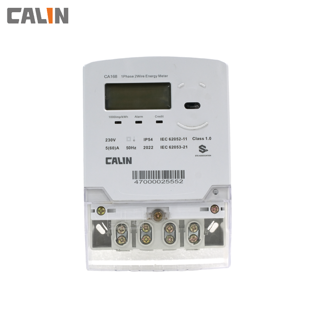CA168-F02 IP54 AMI Solution Smart Postpaid Single-Phase Electricity Meters RF/Lora Communication with DLMS Certified