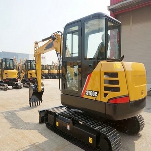 <span class=keywords><strong>Mini</strong></span>-excavatrice sur chenilles SY60C à prix avantageux, 6 tonnes, avec pompe à boue et attache rapide - Product Image 2