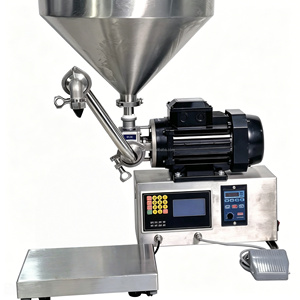 High Density Viscosity Cheese Chocolate Peanut Butter Sauce Paste Cream Jam Liquid Material Rotary <b>Pump</b> Filling Machine - Product Image 4