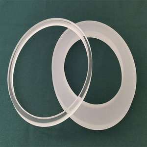 High Quality CNC Fused Silica Quartz <b>Glass</b> Ring Flange <b>Disc</b> for Welding and <b>Cutting</b> Semiconductor Application - Product Image 2