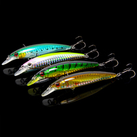 Leurre dur flottant de 9,5 cm et 9 g pour la pêche en eau profonde, action réaliste de type wobbler/crankbait, idéal pour les lances longues distances