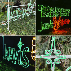 Cross Street Led 2d Motiv Licht Dekoration Außen beleuchtung Wasserdichte LED-Leuchten Frohe Weihnachten - Product Image 4