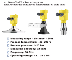 Capteur de niveau radar industriel VEGAPULS69 80 GHz Précision 5 mm Portée 120 m - Product Image 3