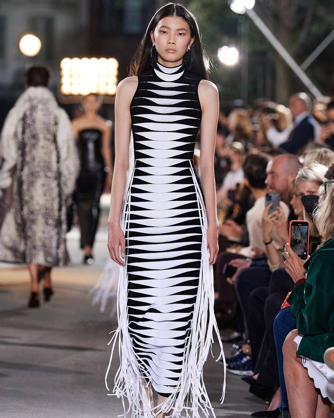Black and White Stripe Maxi Dress - Elegant & Stylish