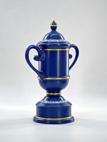 Grand trophée en métal plaqué or à double poignée, en résine peinte, design créatif sur mesure, cadeaux annuels pour entreprises